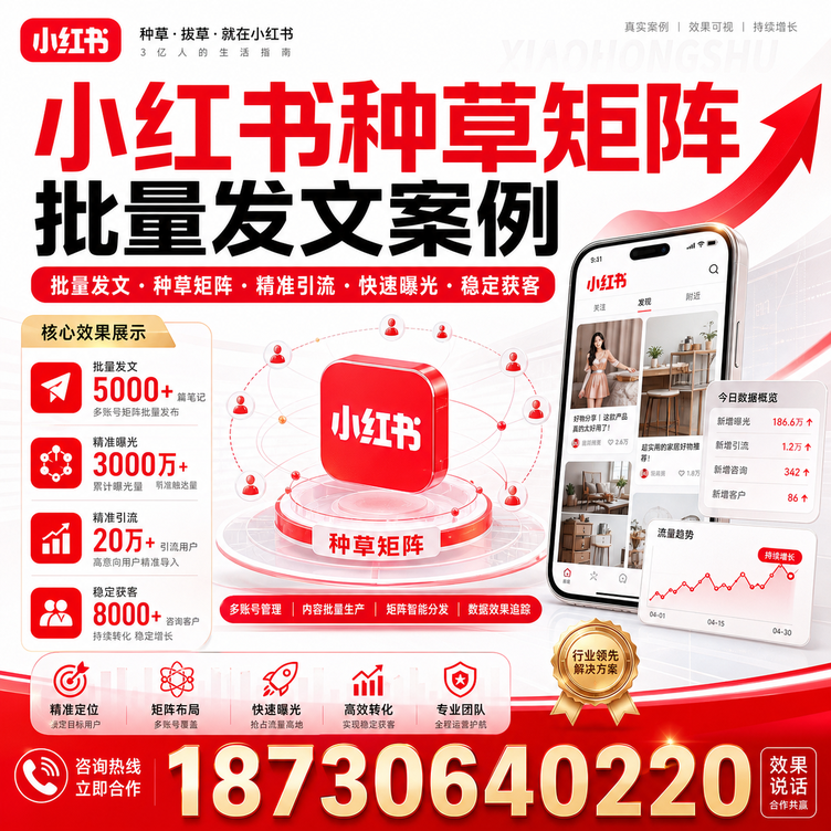 海口小红书种草矩阵批量发文案例
