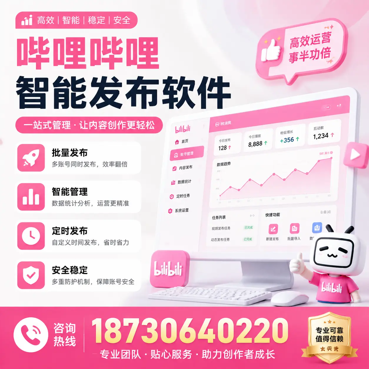 如何评估哔哩哔哩智能发布软件的ROI？海口 企业必读